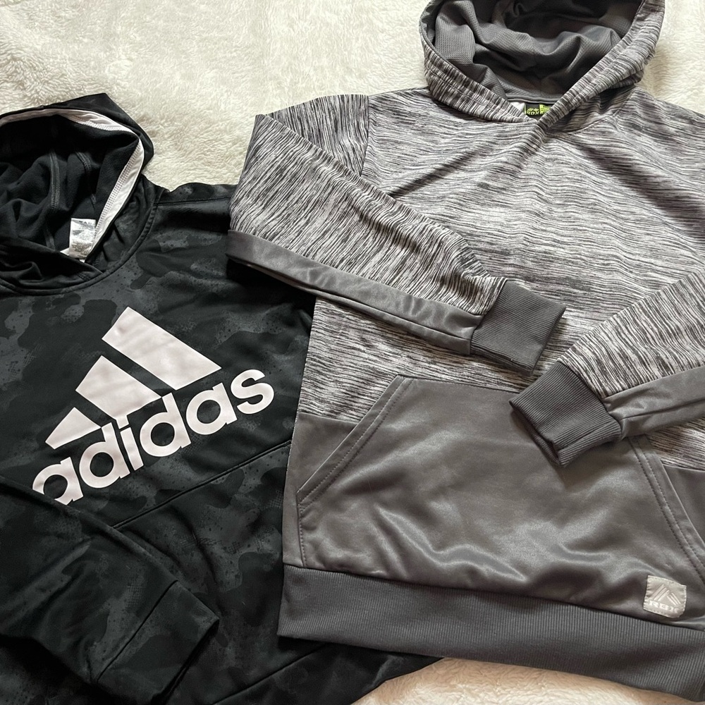 Boys Adidas and RBX hoodie lot ( Comes together)